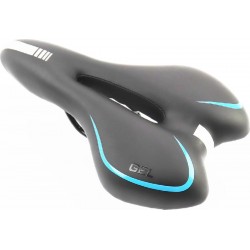 Сиденье MTB 270x155мм, чёрно-серо-синее "GEL" AZ-030 Китай