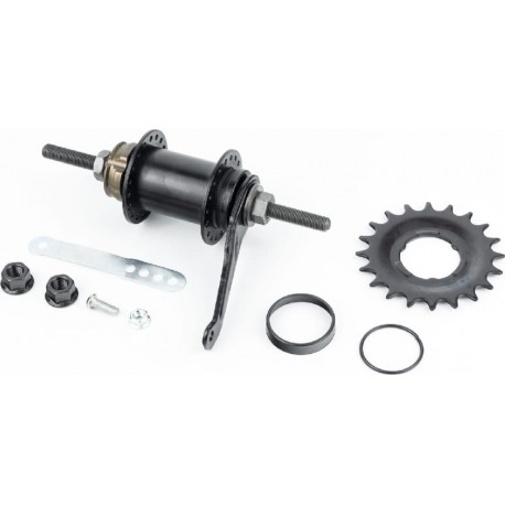 Втулка задняя ХВЗ червячная 14Gx36H, 20Т к-кт, чёрная SF-CT01 SHUNFENG