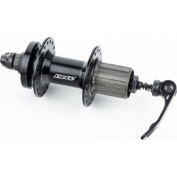 Втулка задня MTB алюмінієва 14Gx36H під касету 8-10зв, Disk-brake, кріпл. ексцентрик, чорна MS37R Neco