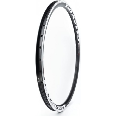 Обід 24" (507x19) V-brake "крапля", 14Gх36H алюмінієвий, чорний "GRAVITY" Китай