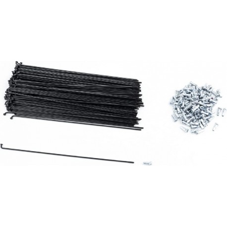 Спица 14Gх186мм (100шт к-кт), чёрная Китай