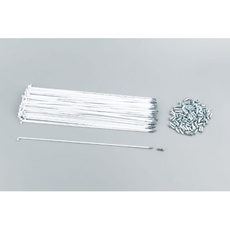 Спиця 14Gx255мм (100шт к-кт), біла Китай