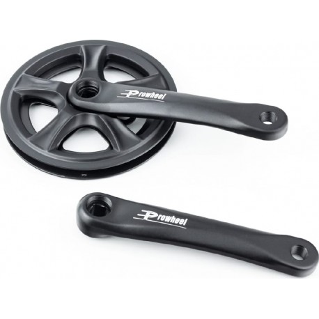 Шатуни "квадрат" 170мм, 36T (3/32") CITY, алюмінієві, чорні PRO-Q36P PROWHEEL