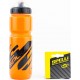 Фляга пластикова 800мл, з захисною кришкою, помаранчево-чорна SWB-528-L SPELLI