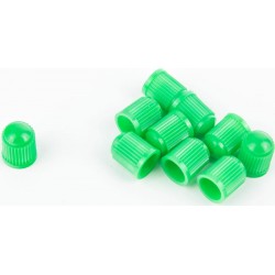 Колпачок ниппеля, пластмассовый, зелёный 10шт. к-кт Китай