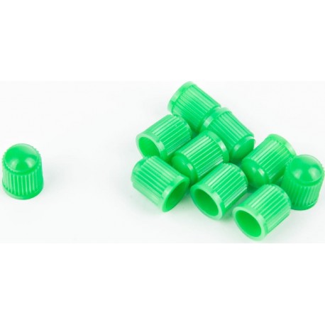 Ковпачок ніпеля, пластмасовий, зелений 10шт. к-кт Китай