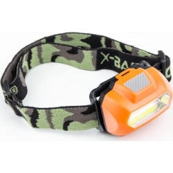 Ліхтар налобний COB 130 lumen, під батарейки 3хAAA, чорно-помаранчевий BL-2088 Китай