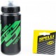 Фляга пластиковая 600мл, с защитной крышкой, чёрно-зелёная SWB-528-M SPELLI