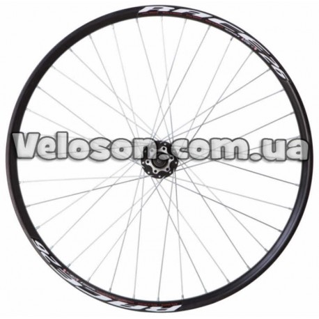 Колесо задн. VLT  24" под диск. обод  двуст.  AL 36H ED  Втулка ST SHUNFENG SF-H25R под трещотку  черн.