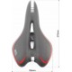Сидіння MTB 270x155мм, чорно-сіро-червоне "GEL" AZ-030 Китай