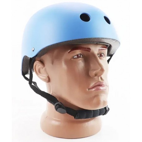 Шолом велосипедний підлітковий BMX M (54-57см), 11 вер. отворів, синій Китай