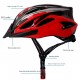Шлем велосипедный легкий из плотного пенопластного материала красный