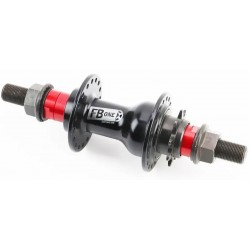 Втулка задняя BMX алюминиевая 14Gx36H драйвер 9Т, 4 пром-подшипника 6902 2RS, ось 14мм, крепл. гайка, чёрно-красная FB-A275RВ FB