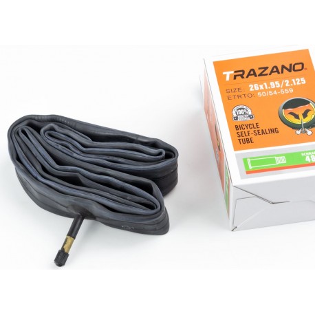 Камера 26"х1,95/2,125 з герметиком (ніпель Schrader AV-48) TRAZANO