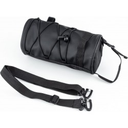 Сумка на руль, крепл. на липучке, влагозащитная, чёрная Китай