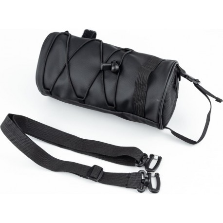 Сумка на руль, крепл. на липучке, влагозащитная, чёрная Китай