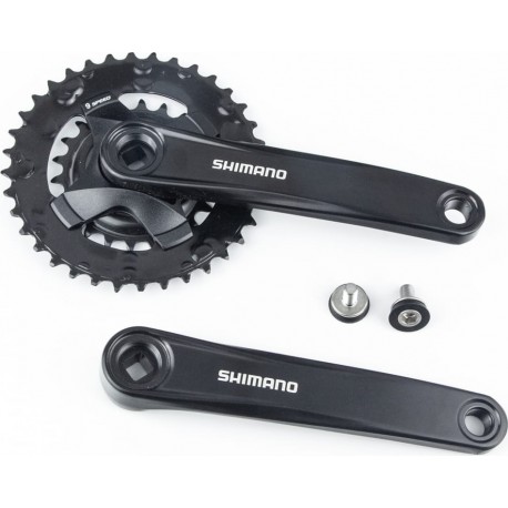 Шатуны "квадрат" 175мм, 36.22T MTB, алюминиевые, чёрные Tourney FC-МТ101-2 SHIMANO