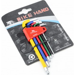 Ключ-набор 6 предметов (шестигранники 2,2.5,3,4,5,6мм), YC-613-6C BIKE HAND
