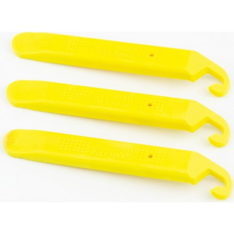 Лопатки бортировочные 3 шт к-кт, пластмассовые, жёлтые YC-311 BIKE HAND
