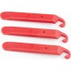 Лопатки бортировочные 3 шт к-кт, пластмассовые, красные YC-311 BIKE HAND