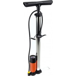 Насос ручной "напольный" с манометром 160 psi/11 bar, под штуцера Schrader&Presta Китай