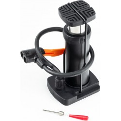 Насос ножной "напольный" алюминиевый, под штуцера Schrader&Presta, чёрный H-PU07 Китай