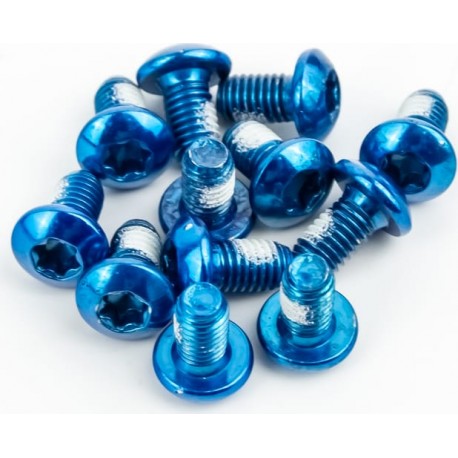 Болт тормозного диска M5x9мм, под ключ Т25, 12шт к-кт, синий Китай