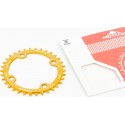Зірка передня MTB Narrow Wide 34Т (BCD:104мм), алюмінієва, золотиста Motsuv
