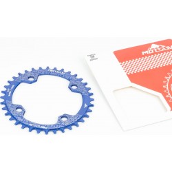 Зірка передня MTB Narrow Wide 36Т (BCD:104мм), алюмінієва, синя Motsuv
