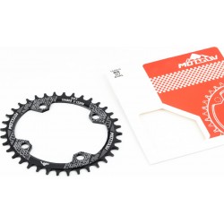 Звезда передняя MTB (Oval) Narrow Wide 36Т (BCD:104мм), алюминиевая, чёрная Motsuv
