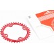 Звезда передняя MTB (Oval) Narrow Wide 36Т (BCD:104мм), алюминиевая, красная Motsuv