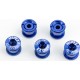 Бонки (болти) 6,5/10мм для кріплення одинарної зірки, алюмінієві, сині 5шт к-кт MUQZI