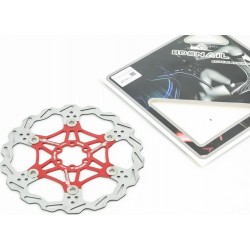 Тормозной диск 203мм, крепл. 6 болтов, на алюминиевом пауке, красный FD-01 SNAIL