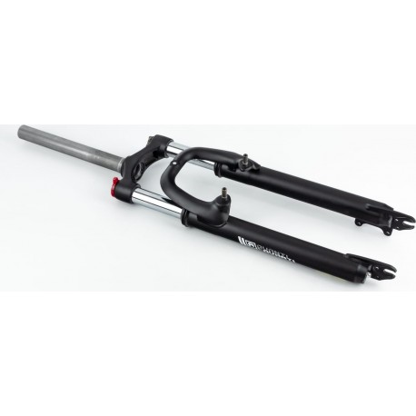Вилка 29" амортизационная, без резьбы 1-1/8" (28,6мм), шток 240мм Disk-brake, M Lockout, чёрная ES-246- MLO AVANTI