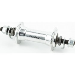 Втулка передняя MTB алюминиевая 14Gx28H, V-brake, крепл. гайка Китай