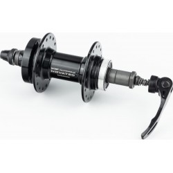 Втулка задня MTB алюмінієва 14Gx32H під вільнобіг, Disk-brake, 2 пром-підшипники 6000 2RS, кріпл. ексцентрик, чорна D242SBT NOVA