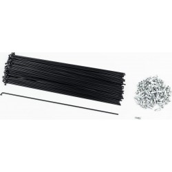 Спиця 13Gх248мм (100шт к-кт), чорна Китай