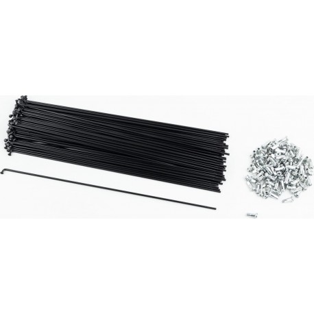 Спиця 13Gх248мм (100шт к-кт), чорна Китай