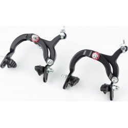 Тормоз ROAD V-brake клещевого типа, передний+задний, ход колодки 67-79мм, алюминиевый, чёрный SB-1003D Китай