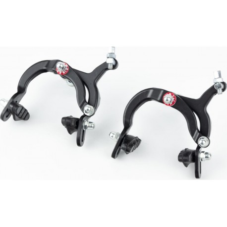 Гальмо ROAD V-brake кліщового типу, переднє+заднє, хід колодки 67-79мм, алюмінієве, чорне HSB-1003D Китай