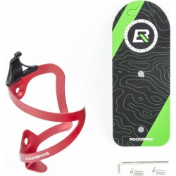 Фляготримач алюмінієвий, кріпл. на раму, червоний 2017-11 RockBros