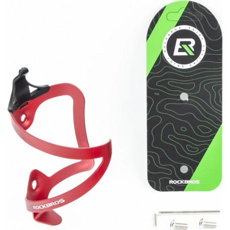 Флягодержатель алюминиевый, крепл. на раму, красный 2017-11 RockBros