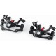 Гальмівні супорти передні (F160/R140мм)+задні (F180/R160мм), чорні BL-BB8F/R BOLIDS