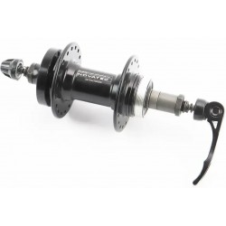 Втулка задняя MTB алюминиевая 14Gx36H под вольнобег, Disk-brake, 2 пром-подшипники 6000 2RS, крепл. эксцентрик, чёрная D242SBT N