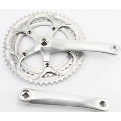 Шатун (крепление "квадрат") 170мм, 52.42T к-кт ШОССЕ, алюминиевые, серые Китай