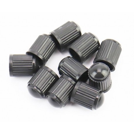 Колпачок ниппеля, пластмассовый, чёрный 10шт. к-кт Китай