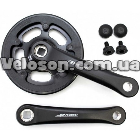 Шатун алюм. L127мм 32T PROWHEEL RA102PP под квадрат черн.