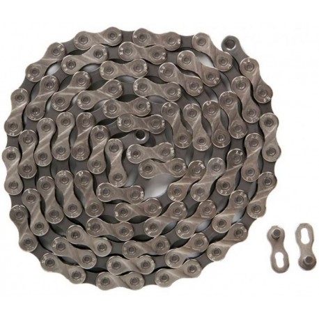 Ланцюг KMC X9 Silver-grey на 9 зірок 114 ланок із замком