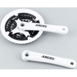 Шатуни "квадрат" 170мм, 42.34.24Т MTB, алюмінієві, білі ARDIS Китай