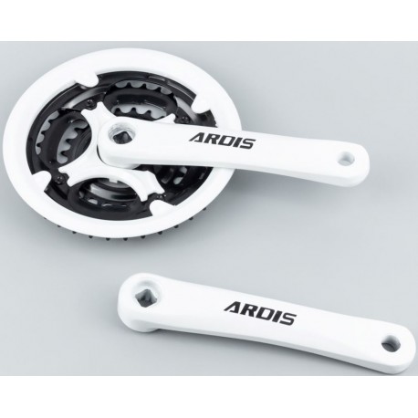 Шатуни "квадрат" 170мм, 42.34.24Т MTB, алюмінієві, білі ARDIS Китай